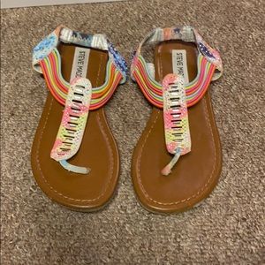 Colorful girls Steve Madden sandals